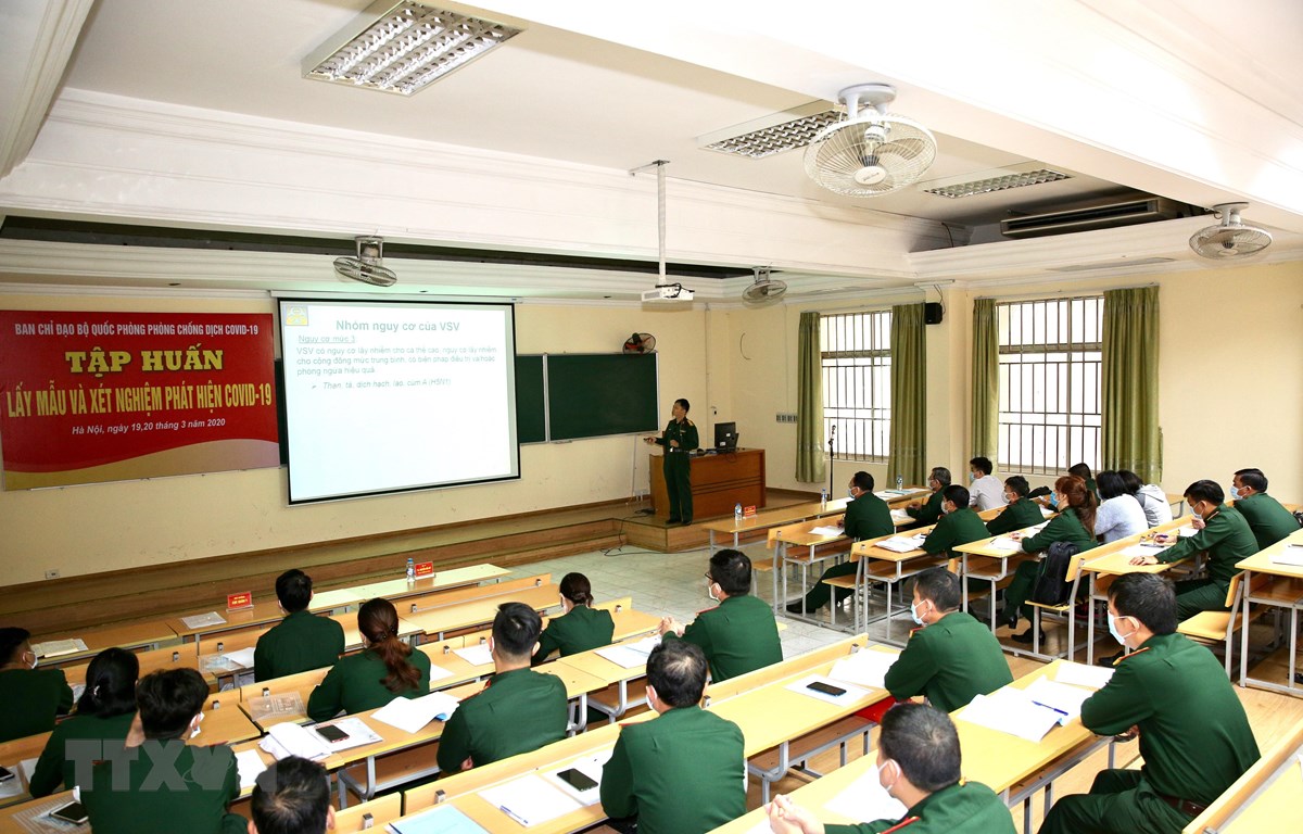 Quang cảnh buổi tập huấn. (Ảnh: Dương Giang/TTXVN)