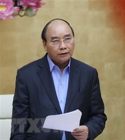 Thủ tướng Nguyễn Xuân Phúc phát biểu. (Ảnh: Thống Nhất/TTXVN)