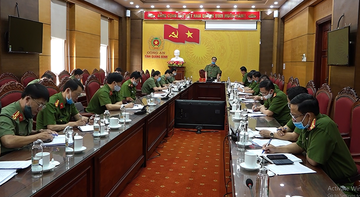 Hội nghị kiểm tra công tác chuẩn bị thực hiện đợt cao điểm tấn công trấn áp tội phạm.
