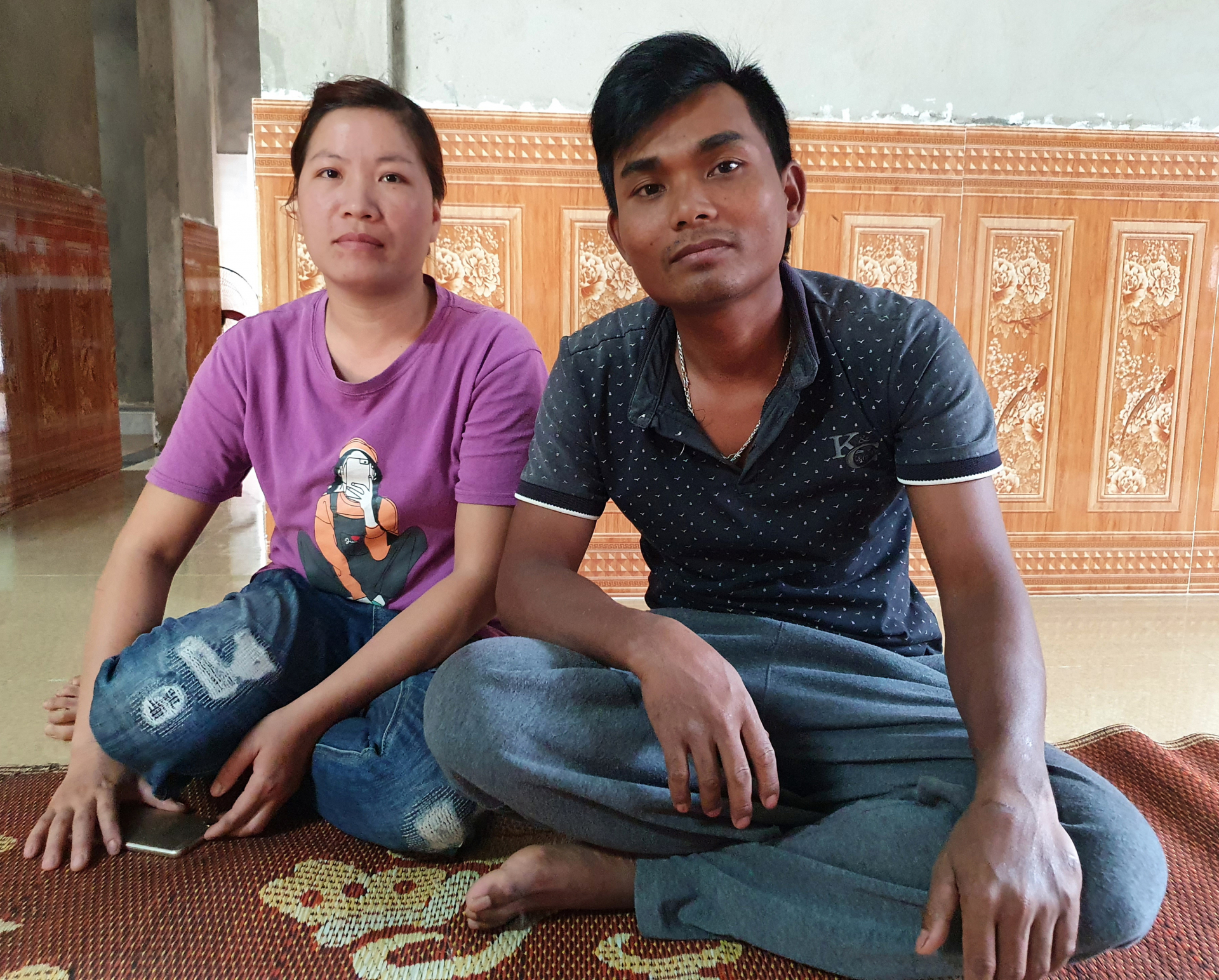  Anh Hồ Văn Mừng và chị Đinh Thị Trúc.