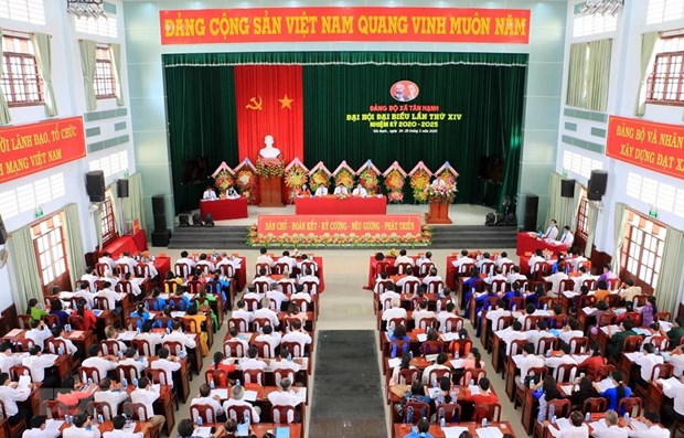 Quang cảnh một đại hội điểm cấp cơ sở. (Ảnh: Phạm Minh Tuấn/TTXVN)