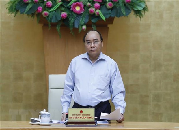 Thủ tướng Nguyễn Xuân Phúc phát biểu. (Ảnh: Thống Nhất/TTXVN)