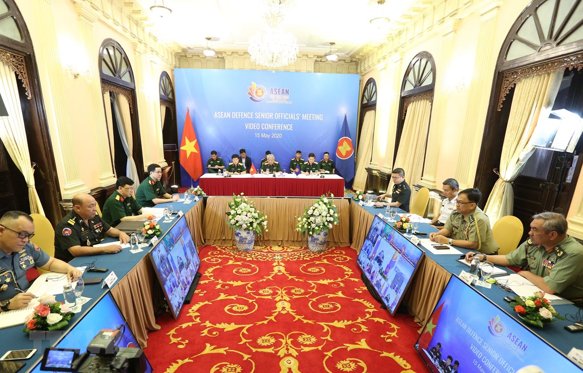Quang cảnh Hội nghị trực tuyến ADSOM. (Ảnh: Dương Giang /TTXVN)
