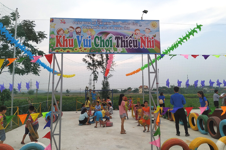 Công trình nhằm góp phần tạo không gian vui chơi,phát triển toàn diện cho thanh thiếu nhi. 