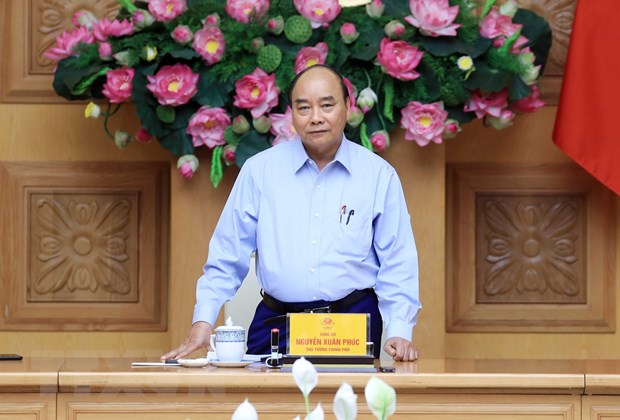 Thủ tướng Nguyễn Xuân Phúc phát biểu. (Ảnh: Thống Nhất/TTXVN)