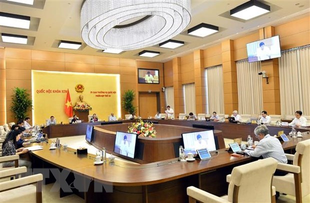 Quang cảnh phiên họp thứ 45. (Ảnh: Trọng Đức/TTXVN)