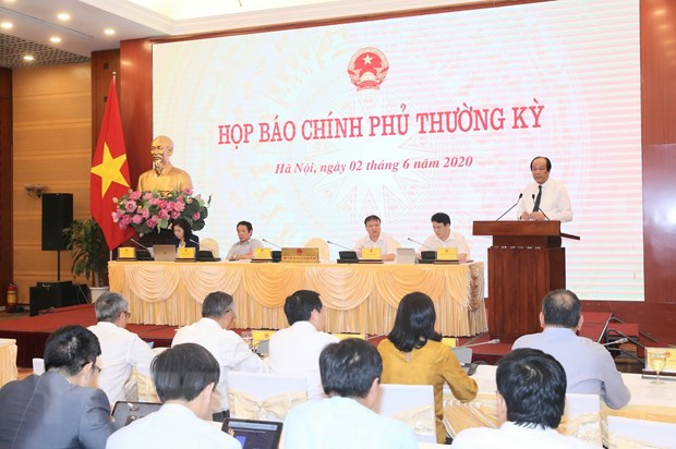 Quang cảnh cuộc họp báo. (Ảnh: Doãn Tấn/TTXVN)