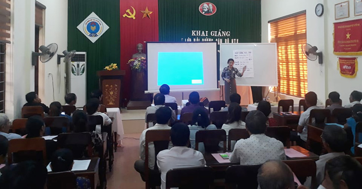 Nội dung chính của lớp tập huấn là giúp các học viên nắm rõ hơn để triển khai và thực hiện tốt  Chương trình OCOP (mỗi xã phường một sản phẩm) gắn với chuổi giá trị. 