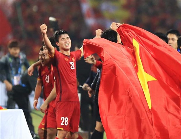  AFF Cup 2020 cho phép các đội thay 5 người trong một trận đấu theo quy định mới nhất của FIFA. (Ảnh: Hoàng Linh/TTXVN)