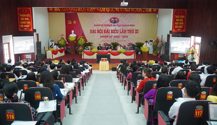 Toàn cảnh Đại hội lần thứ III, Đảng bộ Trường ĐHQB.