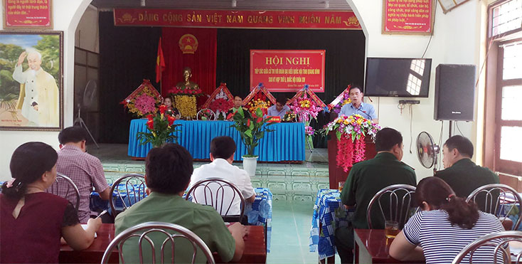 Đoàn ĐBQH tỉnh tiếp xúc cử tri huyện Quảng Trạch
