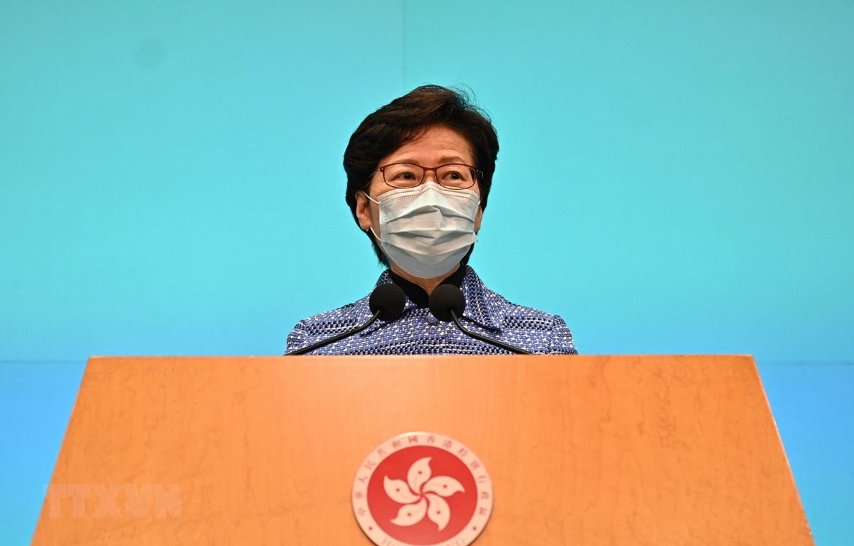  Trưởng Đặc khu hành chính Hong Kong (Trung Quốc) Lâm Trịnh Nguyệt Nga. (Ảnh: AFP/TTXVN)