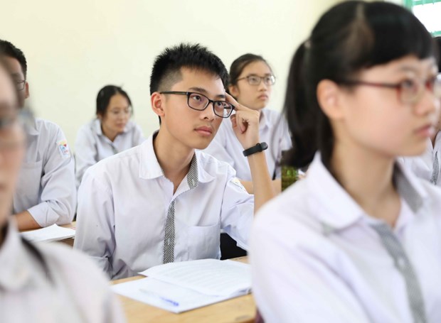 Thời điểm này là giai đoạn nước rút để học sinh lớp 9 tập trung ôn luyện, củng cố kiến thức cũng như ổn định tâm lý vững vàng bước vào kỳ thi. (Ảnh: Thanh Tùng/TTXVN)