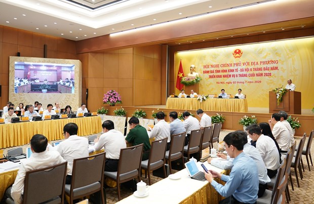 Phiên họp Chính phủ với địa phương ngày 2/7. (Ảnh: VGP)