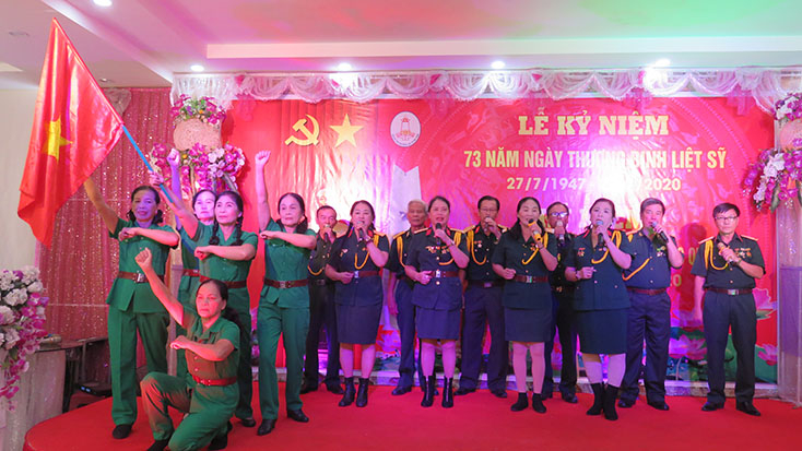 Một tiết mục văn nghệ tại buổi lễ
