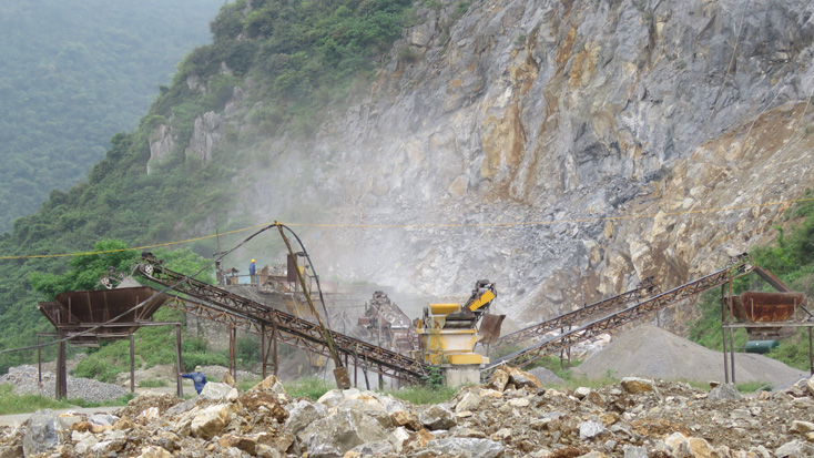 Các doanh nghiệp có số tiền nợ lớn chủ yếu hoạt động trong lĩnh vực khai thác khoáng sản là đá xây dựng.