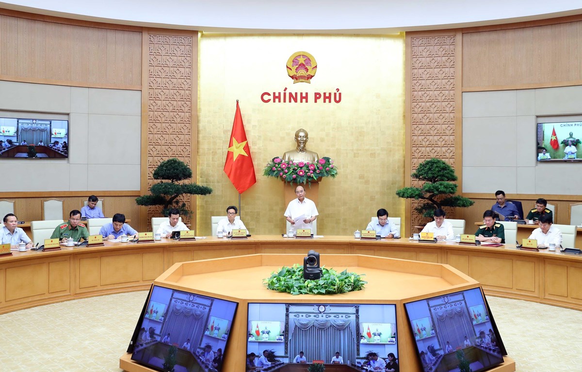  Thủ tướng Nguyễn Xuân Phúc phát biểu. (Ảnh: Thống Nhấtt/TTXVN)