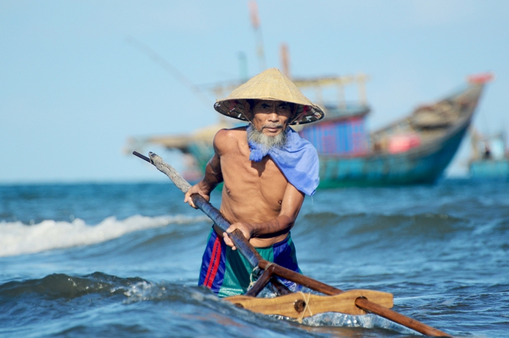 Lão ngư. Ảnh: Văn Được