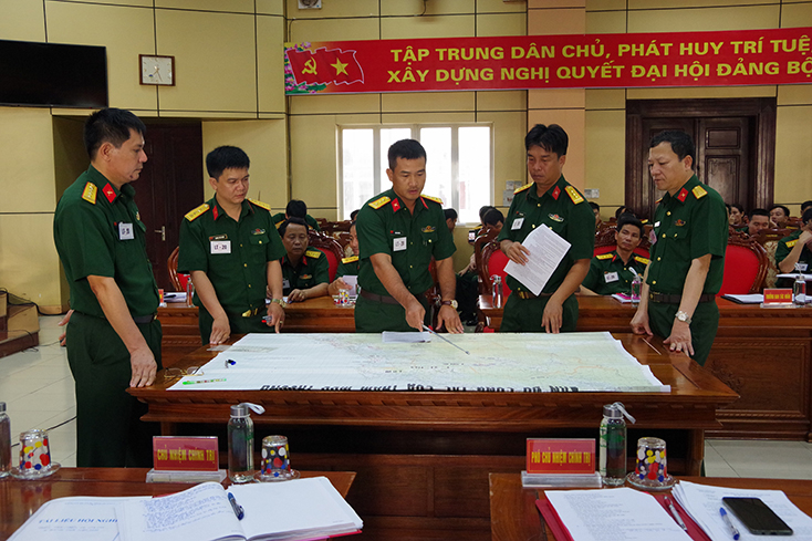 Thông qua Quyết tâm tác chiến phòng thủ trong luyện tập chuyển trạng thái SSCĐ 