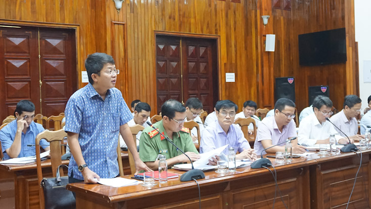 Đại biểu dự hội nghị thống nhất thực hiện một số nhiệm vụ trọng tâm chống khai thác IUU thời gian tới.