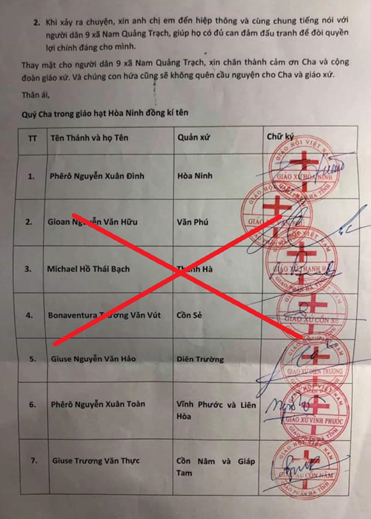 Về cái gọi là “Thư kêu gọi hiệp thông v/v xây dựng đập Rào Nan”.