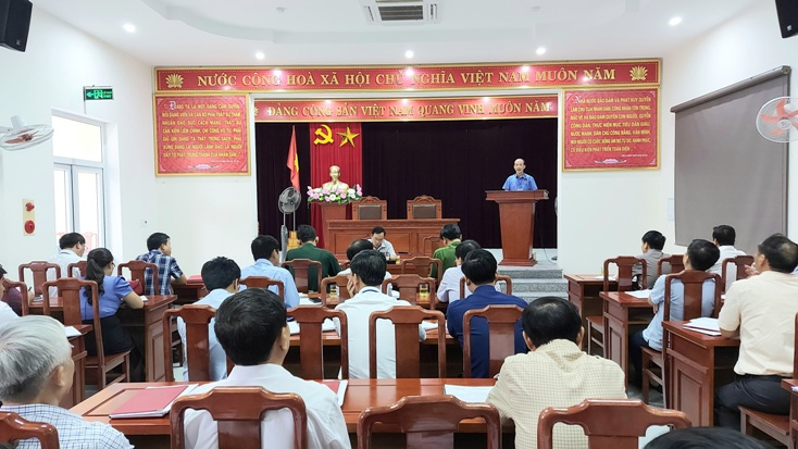 Hội nghị triển khai các biện pháp phòng, chống dịch bệnh Covid- 19.