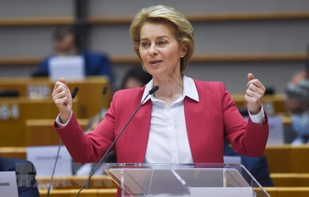 Chủ tịch Ủy ban châu Âu Ursula von der Leyen. (Ảnh: THX/TTXVN)