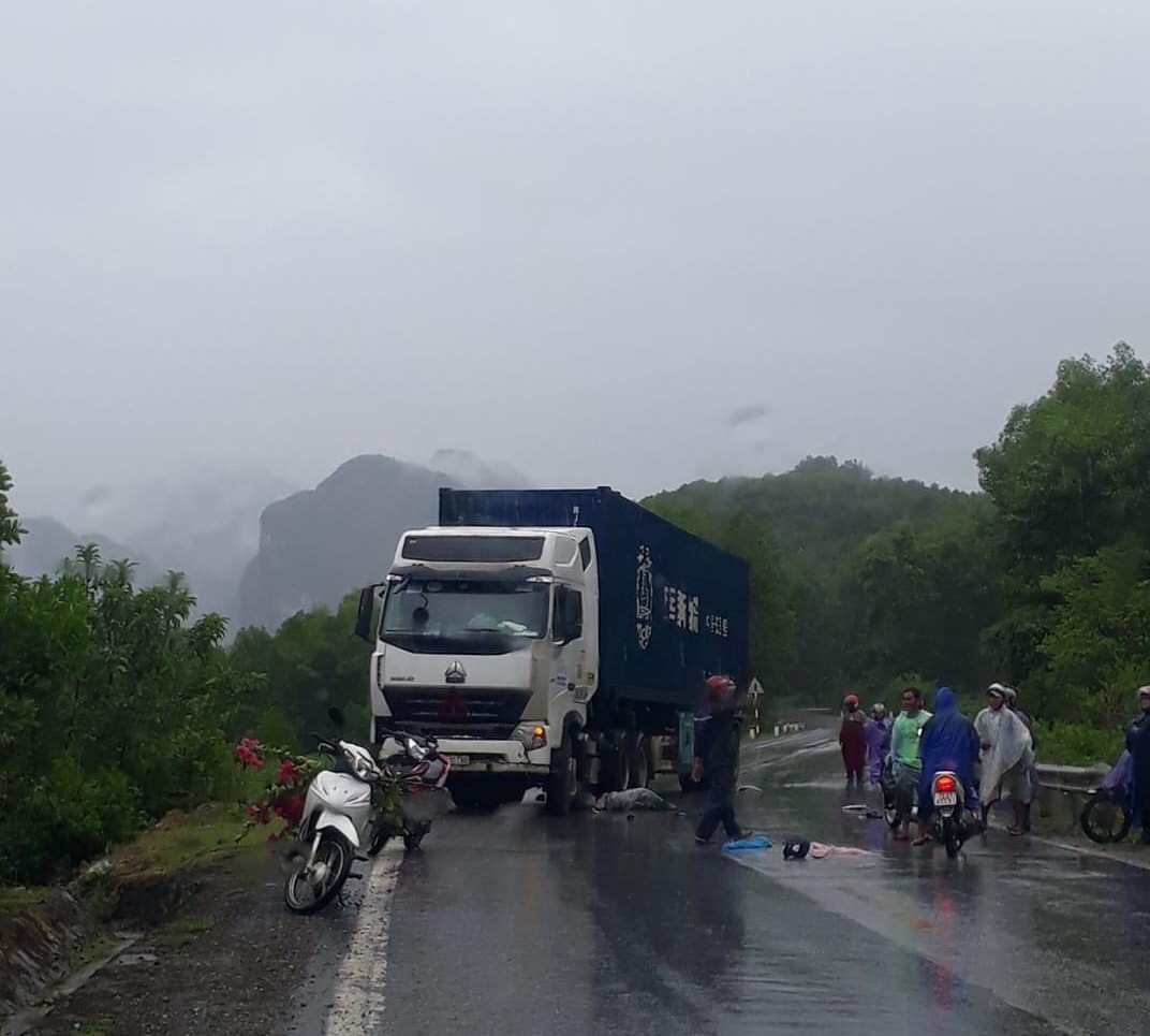 Hiện trường vụ tai nạn.