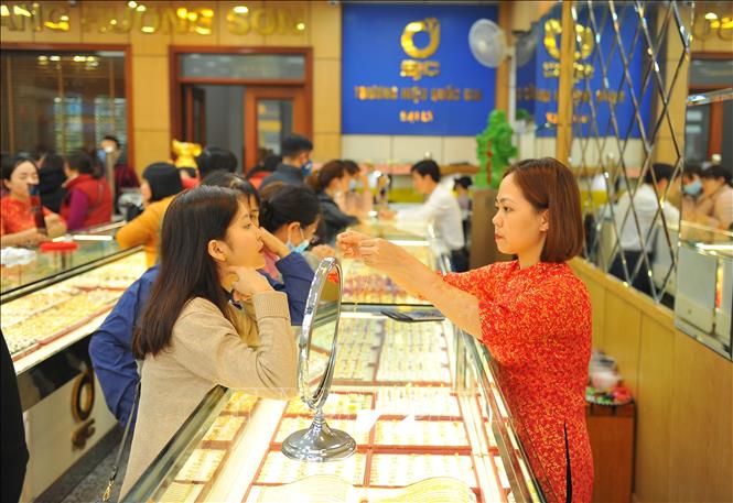 Giá vàng có thể sẽ bước vào giai đoạn ổn định. Ảnh: TTXVN
