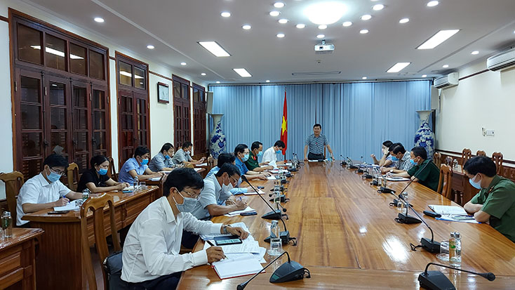 Đồng chí Trần Tiến Dũng phát biểu chỉ đạo tại cuộc họp