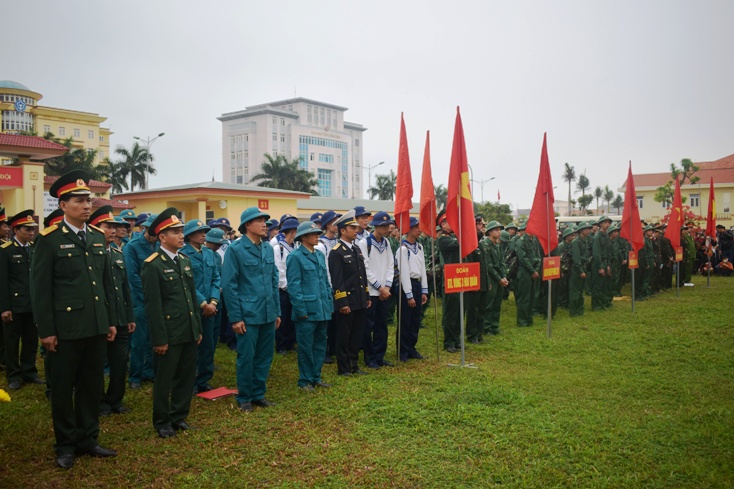 Hàng năm, Ban CHQS TP. Đồng Hới thực hiện công tác tuyển quân bảo đảm số lượng và chất lượng.