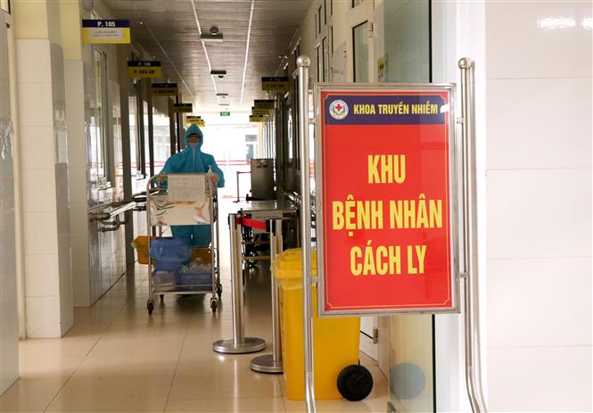 Khu cách ly Khoa truyền nhiễm, Bệnh viện đa khoa tỉnh Bắc Ninh. Ảnh: Đinh Văn Nhiều/TTXVN