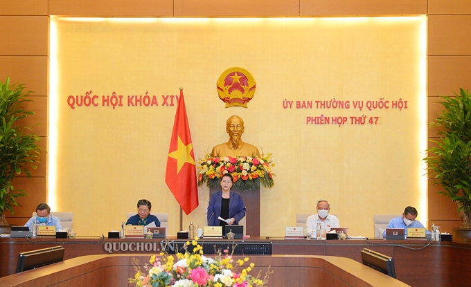  Chủ tịch Quốc hội Nguyễn Thị Kim Ngân phát biểu khai mạc phiên họp (Ảnh: quochoi.vn) 