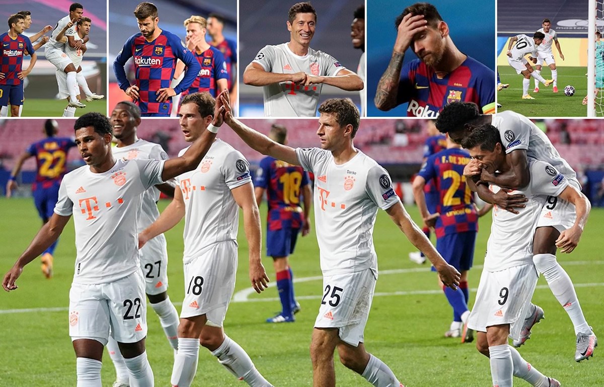  Bayern gieo nỗi kinh hoàng cho Barcelona. (Nguồn: Daily Mail)
