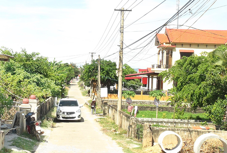 Một góc thôn Nam Lãnh (xã Quảng Phú). 