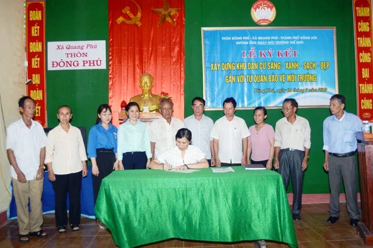  Phong trào xây dựng KDC “sáng-xanh-sạch-đẹp” được Mặt trận các cấp triển khai với nhiều cách làm sáng tạo và ngày càng lan tỏa trên địa bàn tỉnh.