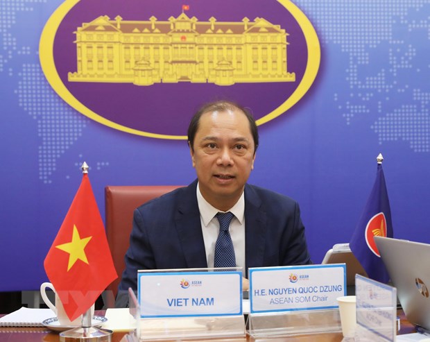 Thứ trưởng Bộ Ngoại giao Nguyễn Quốc Dũng. (Ảnh: Lâm Khánh/TTXVN)