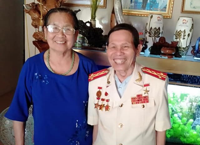  Hai vợ chồng Anh hùng LLVTND Nguyễn Tri Phương-Nguyễn Thị Kim Ba.