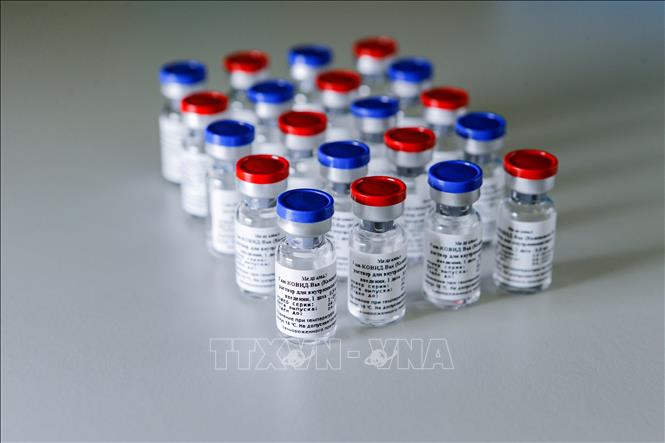 Giới thiệu vaccine Sputnik V ngừa COVID-19 tại Moskva, Nga ngày 6-8-2020. Ảnh: AFP/TTXVN