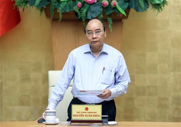 Thủ tướng Nguyễn Xuân Phúc phát biểu. (Ảnh: Thống Nhất/TTXVN)