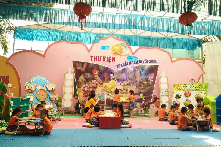   Mô hình “Bé trải nghiệm với sách” được thiết kế linh hoạt nhằm phát triển các kỹ năng cho trẻ. 