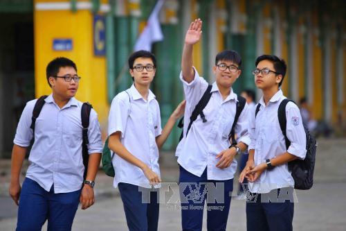  Thí sinh có thể tra cứu điểm thi tại trang web của báo Tin tức. Ảnh: TTXVN