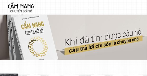 Cẩm nang Chuyển đổi số dành cho mọi người dân Việt Nam. (Ảnh chụp màn hình)