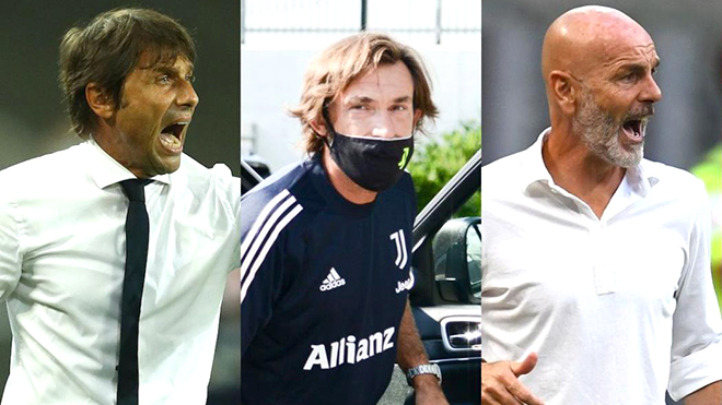   Conte, Pirlo, và Pioli đang cố cách mạng Inter, Juve, và Milan