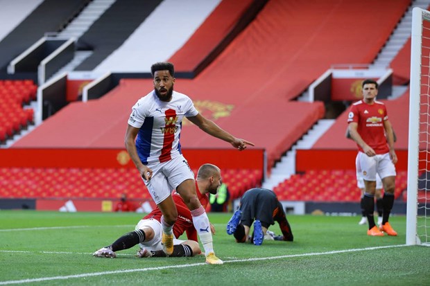 Andros Townsend ăn mừng sau khi mở tỷ số cho Crystal Palace. (Nguồn: Getty Images)