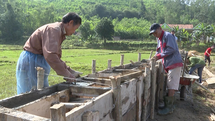 Bằng nguồn lực đầu tư của Nhà nước và huy động xã hội hóa, huyện Minh Hóa đã tập trung thực hiện tốt tiêu chí thủy lợi.