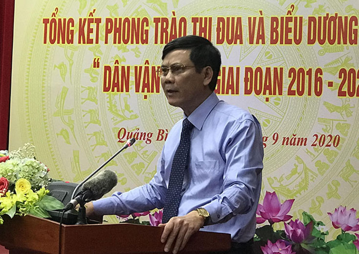 Đồng chí Phó Bí thư Thường trực Tỉnh ủy Trần Thắng phát biểu khai mạc hội nghị