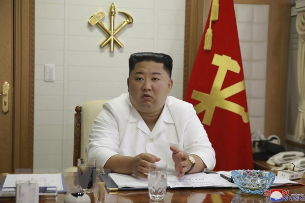 Nhà lãnh đạo Triều Tiên Kim Jong-un. (Ảnh: AFP/TTXVN)