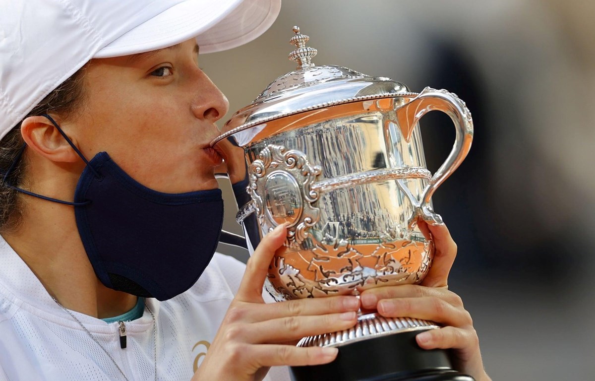 Iga Swiatek vô địch Roland Garros 2020. (Nguồn: Getty Images)