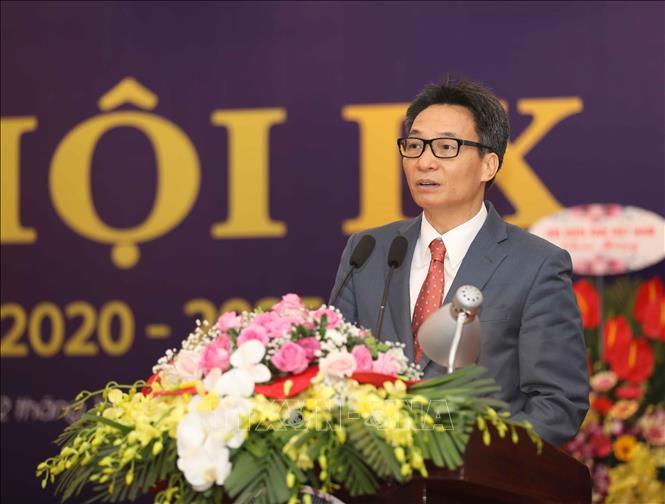 Phó Thủ tướng Chính phủ Vũ Đức Đam phát biểu chỉ đạo đại hội. Ảnh: Thanh Tùng/TTXVN